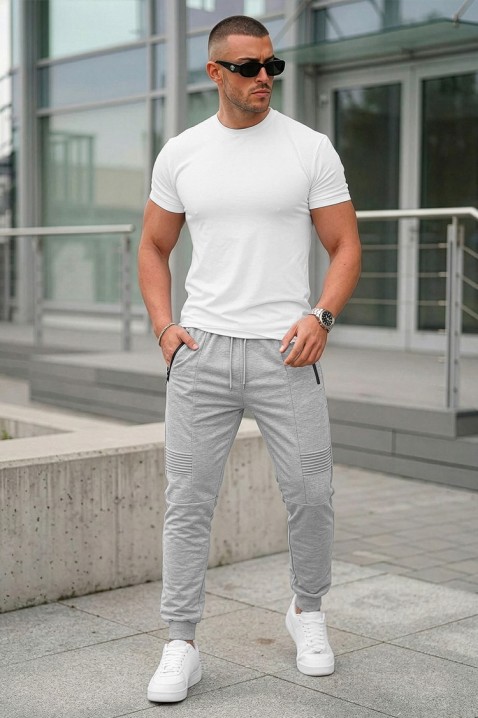 Muške sportske pantalone sa udobnim krojem ICARDI GREY, Boja: siva, IVET.RS - Nova Kolekcija