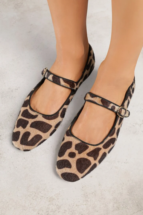 Elegantne ženske cipele sa leopard printom i kaiševima RATINERA, Boja: leopard, IVET.RS - Nova Kolekcija