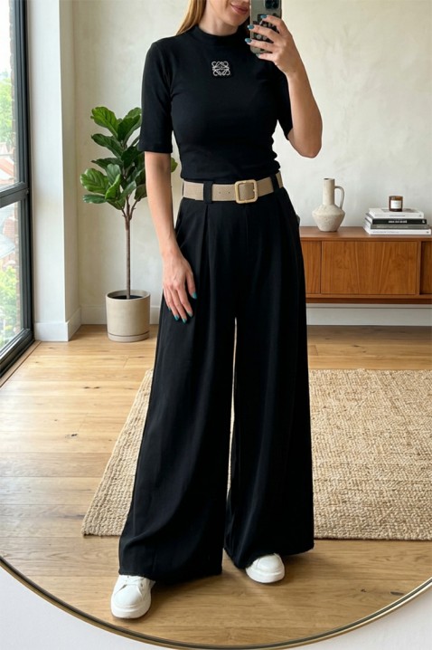Pantalone ILOPERNA BLACK, Boja: crna, IVET.RS - Nova Kolekcija