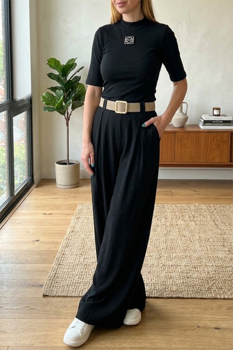 Pantalone ILOPERNA BLACK, Boja: crna, IVET.RS - Nova Kolekcija