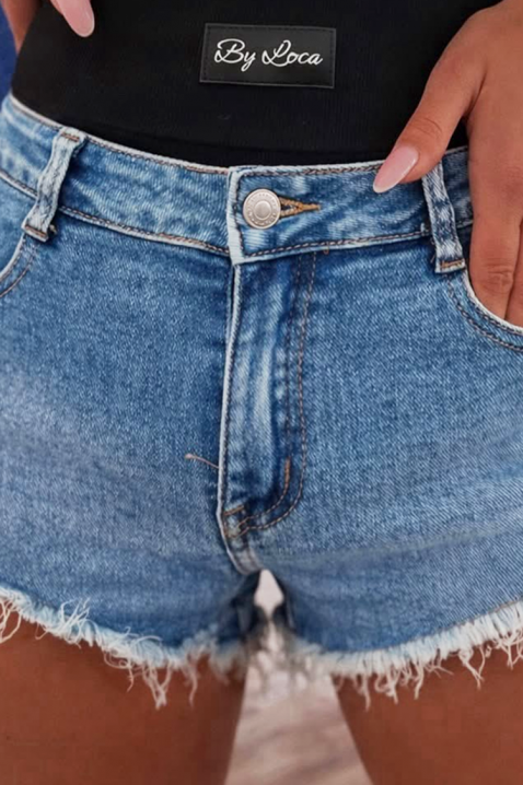 Ženski teksas šorts sa vintage efektom LEXIE BLUEIVET.RS - Nova Kolekcija