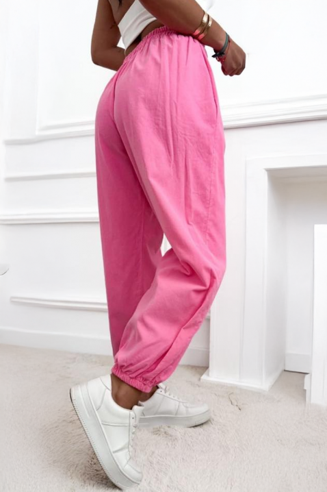 Ženske pantalone sa širokim nogavicama i visokim strukom BALINEA PINK, Boja: roze, IVET.RS - Nova Kolekcija