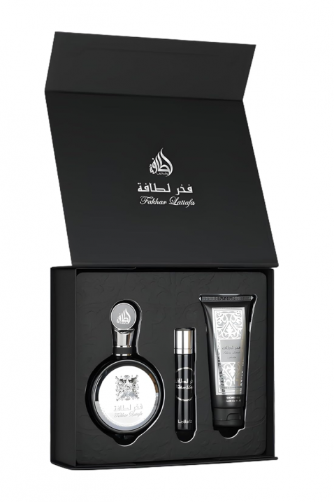 Muški arapski komplet Lattafa Fakhar Men Edp 100 ml + Edp 12 ml + Shower Gel 100 mlIVET.RS - Nova Kolekcija