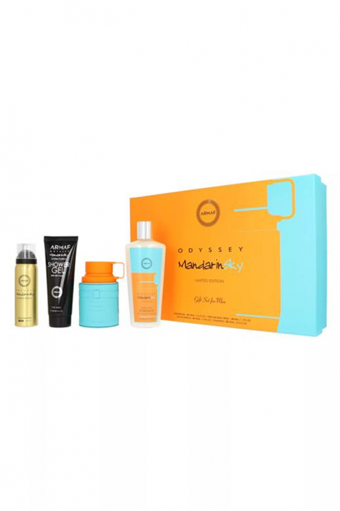 Muški arapski komplet Armaf Odyssey Mandarine Sky Edp 100 ml + Perfume Body Spray 50 ml + Shower Gel 100 ml + Shampoo 100 mlIVET.RS - Nova Kolekcija