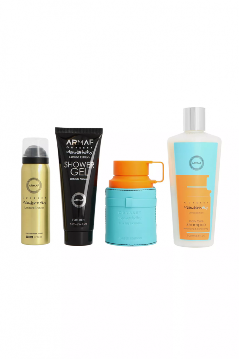 Muški arapski komplet Armaf Odyssey Mandarine Sky Edp 100 ml + Perfume Body Spray 50 ml + Shower Gel 100 ml + Shampoo 100 mlIVET.RS - Nova Kolekcija