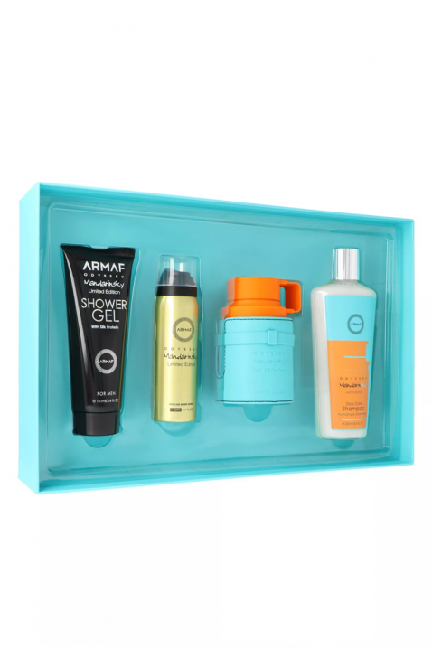 Muški arapski komplet Armaf Odyssey Mandarine Sky Edp 100 ml + Perfume Body Spray 50 ml + Shower Gel 100 ml + Shampoo 100 mlIVET.RS - Nova Kolekcija