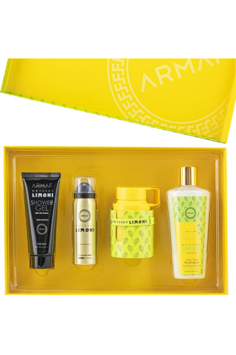 Unisex arapski komplet Armaf Odyssey Limoni Fresh Edition Edp 100 ml + Perfume Body Spray 50 ml + Shower Gel 100 ml + Shampoo 250 mlIVET.RS - Nova Kolekcija