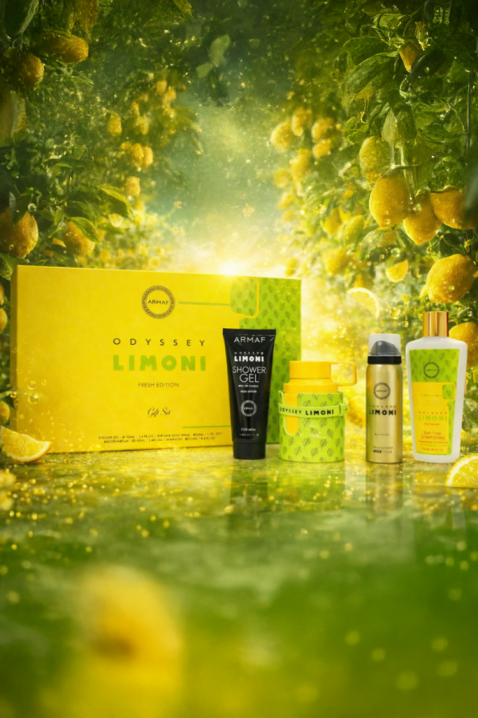 Unisex arapski komplet Armaf Odyssey Limoni Fresh Edition Edp 100 ml + Perfume Body Spray 50 ml + Shower Gel 100 ml + Shampoo 250 mlIVET.RS - Nova Kolekcija