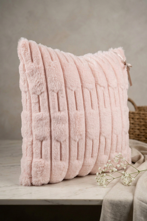 Dekorativna jastučnica sa reljefnim efektom MARLENZA PINK 40х40 cm, Boja: roze, IVET.RS - Nova Kolekcija