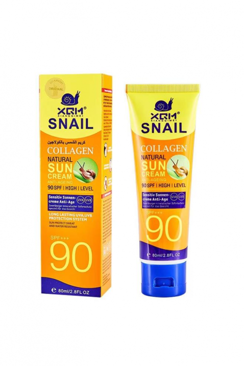 Krema za sunčanje sa SPF 90 i puževim kolagenom XQM Snail Collagen Natural Suncream 80 mlIVET.RS - Nova Kolekcija