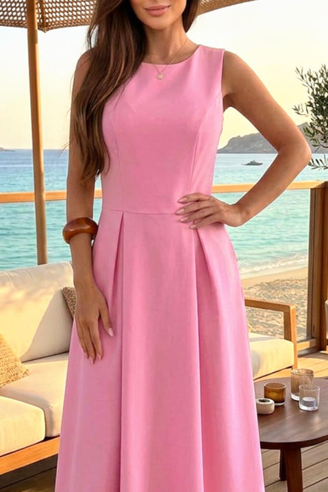 Elegantna midi haljina sa trendi siluetom NELORDA PINK, Boja: roze, IVET.RS - Nova Kolekcija