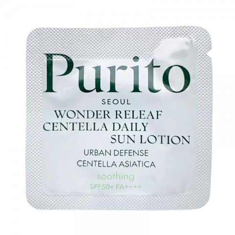 PURITO SAMPLE Wonder Releaf Centella Daily Sun Lotion SPF 50+ PA++++ 1 gIVET.RS - Nova Kolekcija