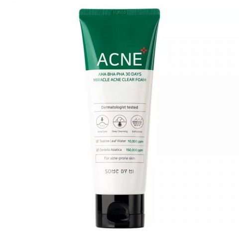 SomeByMi AHA-BHA-PHA 30 Days Miracle Acne Clear Foam 100mlIVET.RS - Nova Kolekcija