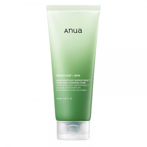ANUA Heartleaf Quercetinol Pore Deep Cleansing Foam sa quercetinolom i listovima heartleaf hrasta 150 mlIVET.RS - Nova Kolekcija