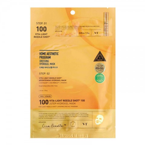 VT COSMETICS VITA-LIGHT REEDLE SHOT 100 2STEP HYDROGEL MASK 1,5 g + 33 gIVET.RS - Nova Kolekcija