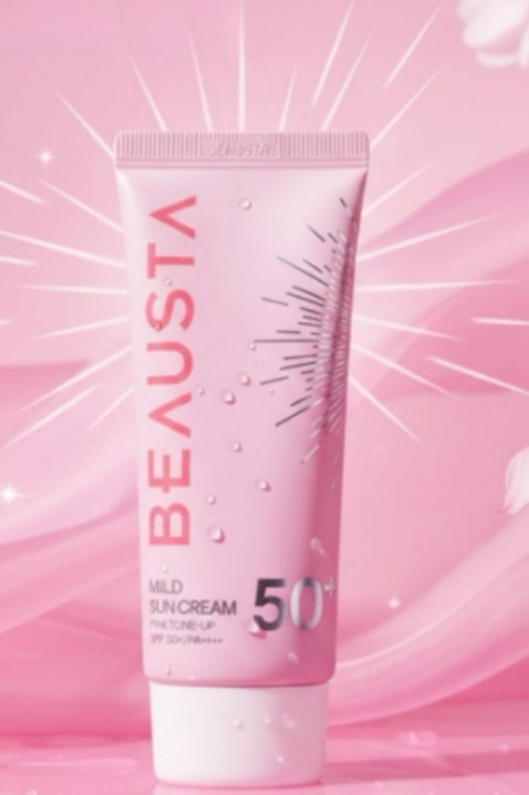 BEAUSTA Mild Sun Cream Pink Tone-Up SPF50+ 50 mlIVET.RS - Nova Kolekcija