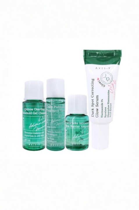 AXIS-Y The Mini Glow Set Cleanser 8 ml + Toner 5 ml + Ampoule 5 ml + Serum 5 ml + Gift Card + StickersIVET.RS - Nova Kolekcija
