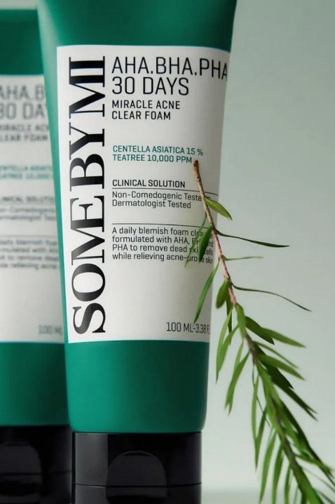 SomeByMi AHA-BHA-PHA 30 Days Miracle Acne Clear Foam 100mlIVET.RS - Nova Kolekcija