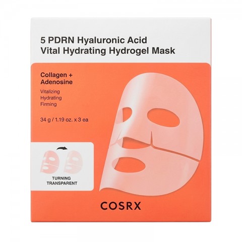 COSRX 5 PDRN Hyaluronic Acid Vital Hydrating Hydrogel Masks 34g * 3 pcsIVET.RS - Nova Kolekcija