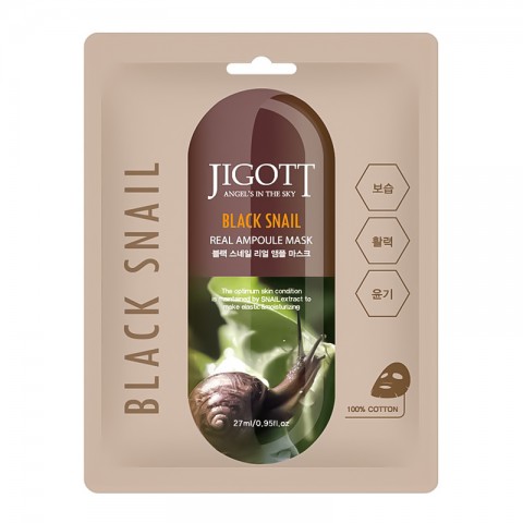 Jigott Black Snail Real Ampoule Mask 27 mlIVET.RS - Nova Kolekcija