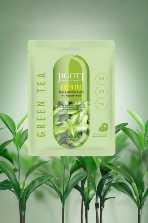 Jigott Green Tea Real Ampoule Mask 27 mlIVET.RS - Nova Kolekcija
