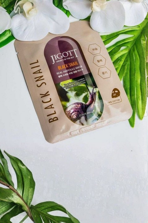 Jigott Black Snail Real Ampoule Mask 27 mlIVET.RS - Nova Kolekcija