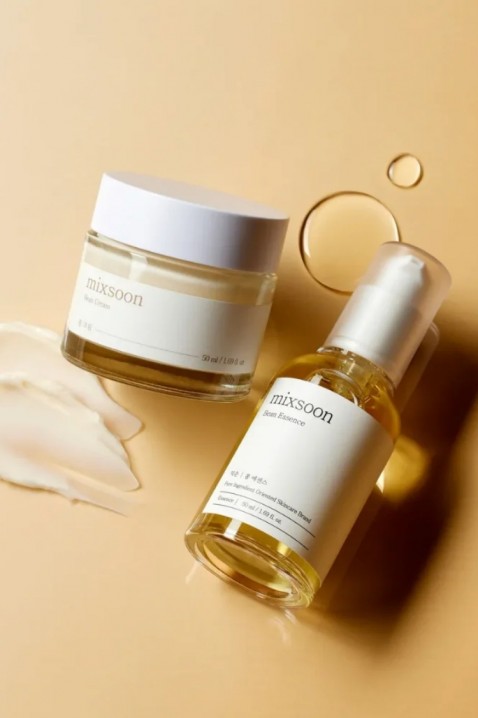 MIXSOON Bean Glass Skin Duo set za negu lica sa ekstraktom soje (Bean Essence 50 ml x 1 + Bean Cream 50 ml x 1)IVET.RS - Nova Kolekcija
