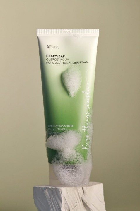 ANUA Heartleaf Quercetinol Pore Deep Cleansing Foam sa quercetinolom i listovima heartleaf hrasta 150 mlIVET.RS - Nova Kolekcija