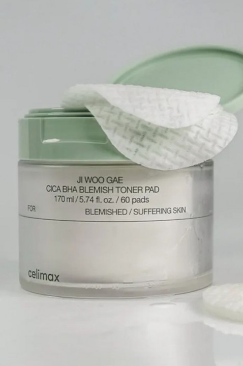 CELIMAX Ji Woo Gae Cica BHA Blemish Toner Pad 170 mlIVET.RS - Nova Kolekcija