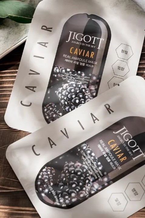 Jigott Caviar Real Ampoule Mask 27 mlIVET.RS - Nova Kolekcija