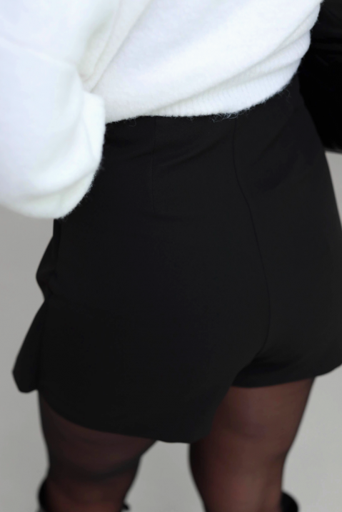 Kratka suknje-pantalone sa metalnim akcentom ALBALINA BLACK, Boja: crna, IVET.RS - Nova Kolekcija