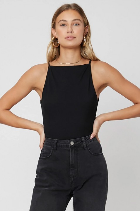 Ženski minimalistički top sa čistim dizajnom CARELINA BLACK, Boja: crna, IVET.RS - Nova Kolekcija