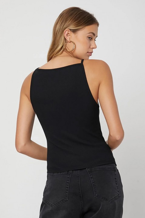 Ženski minimalistički top sa čistim dizajnom CARELINA BLACK, Boja: crna, IVET.RS - Nova Kolekcija