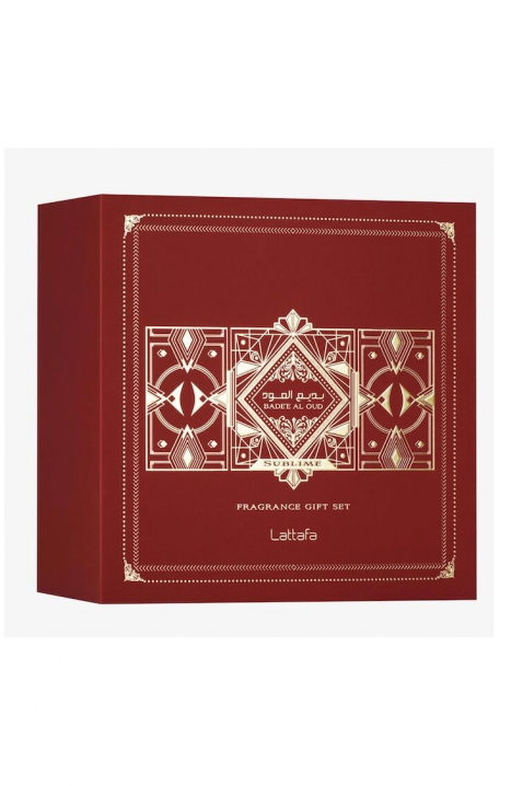 Unisex arapski komplet Lattafa Bade`e Al Oud Sublime Edp 100 ml + 12 ml Edp + Hair Mist 50 mlIVET.RS - Nova Kolekcija