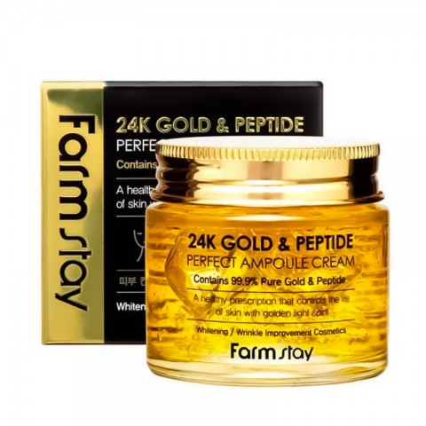 FarmStay 24K Gold & Peptide Perfect Ampoule Cream 80 mlIVET.RS - Nova Kolekcija