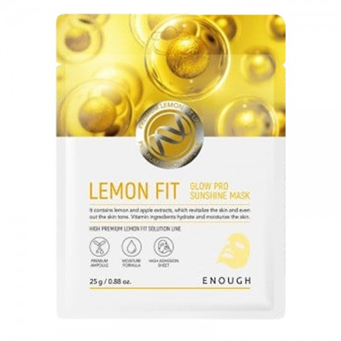 ENOUGH Lemon Fit Glow Sunshine Mask 1 pcIVET.RS - Nova Kolekcija
