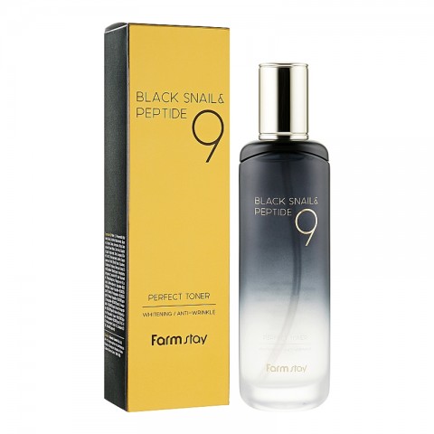 FarmStay Black Snail & Peptide 9 Perfect Toner 120 mlIVET.RS - Nova Kolekcija