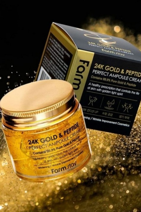 FarmStay 24K Gold & Peptide Perfect Ampoule Cream 80 mlIVET.RS - Nova Kolekcija