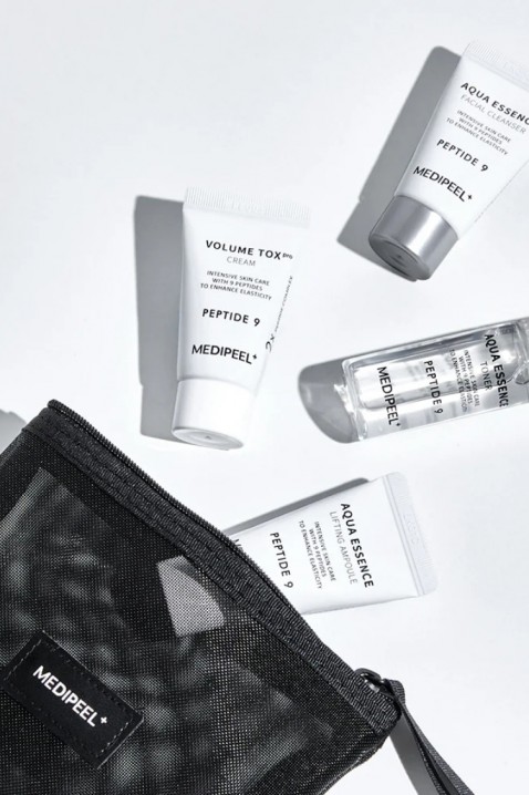 MEDI-PEEL Peptide 9 Aqua Essence Trial Kit (Cleanser15ml+Toner20ml+Ampoule15ml+Cream15g)IVET.RS - Nova Kolekcija