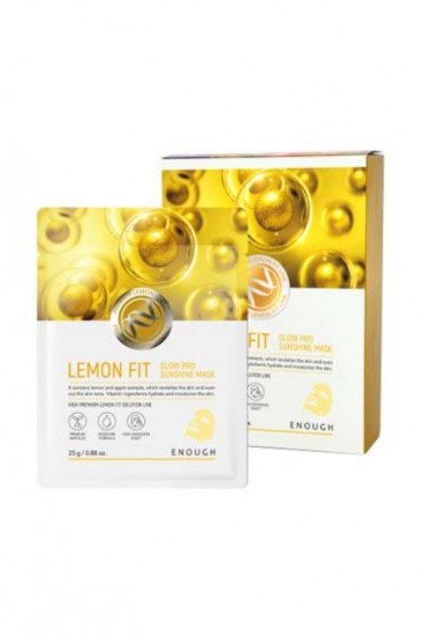 ENOUGH Lemon Fit Glow Sunshine Mask 1 pcIVET.RS - Nova Kolekcija