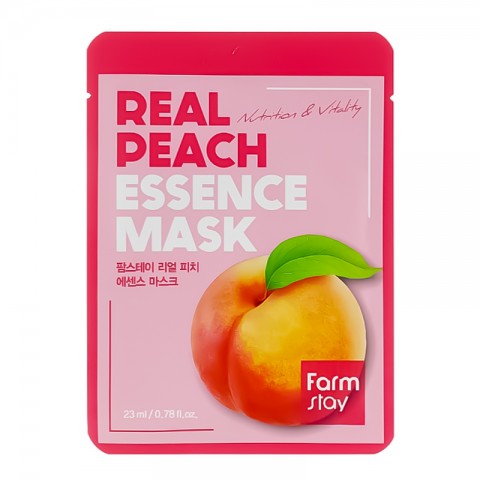 FarmStay Real Peach Essence Mask 1 pcsIVET.RS - Nova Kolekcija