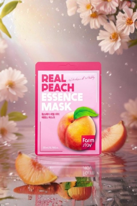 FarmStay Real Peach Essence Mask 1 pcsIVET.RS - Nova Kolekcija