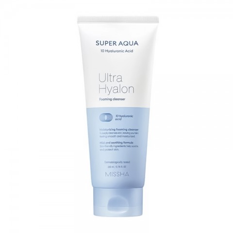 MISSHA Super Aqua Ultra Hyalron Cleansing Foam Hyaluronic, 200 mlIVET.RS - Nova Kolekcija