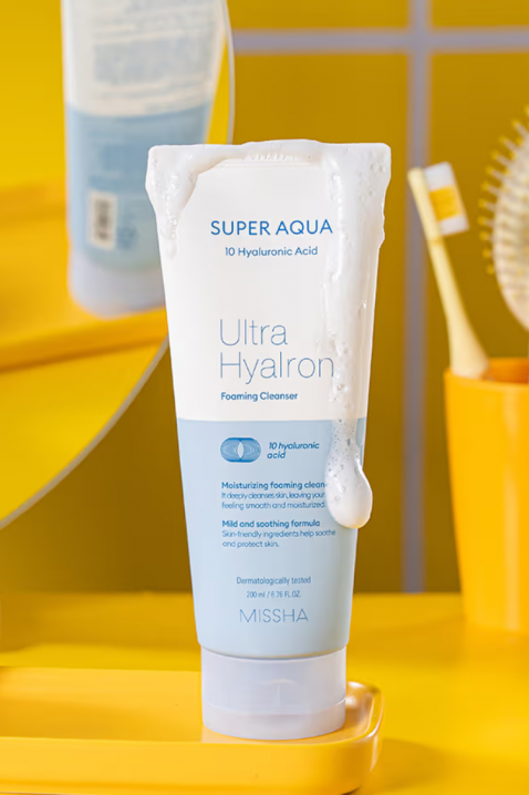 MISSHA Super Aqua Ultra Hyalron Cleansing Foam Hyaluronic, 200 mlIVET.RS - Nova Kolekcija