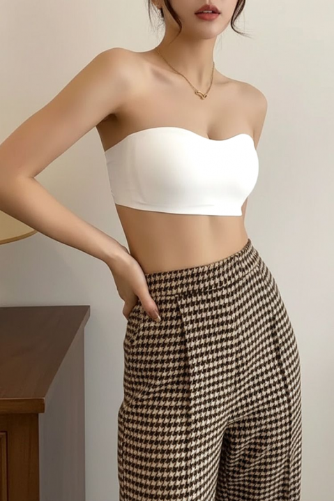 Bešavni bustier brushalter sa samolepljivim trakama i bez bretela BALNEA WHITE, Boja: bela, IVET.RS - Nova Kolekcija