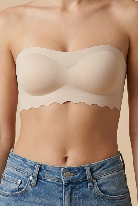 Bešavni bustier brushalter sa samolepljivim trakama i bez bretela BALNEA BEIGE, Boja: bež, IVET.RS - Nova Kolekcija