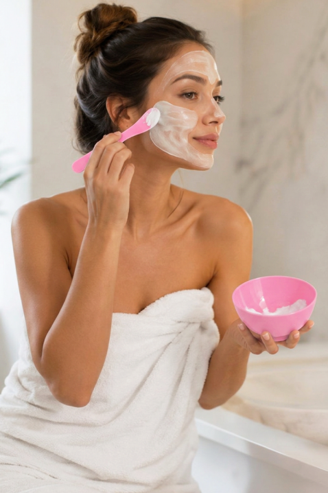 Set za pripremu maski za lice DELVISA PINK, Boja: plava,roze, IVET.RS - Nova Kolekcija