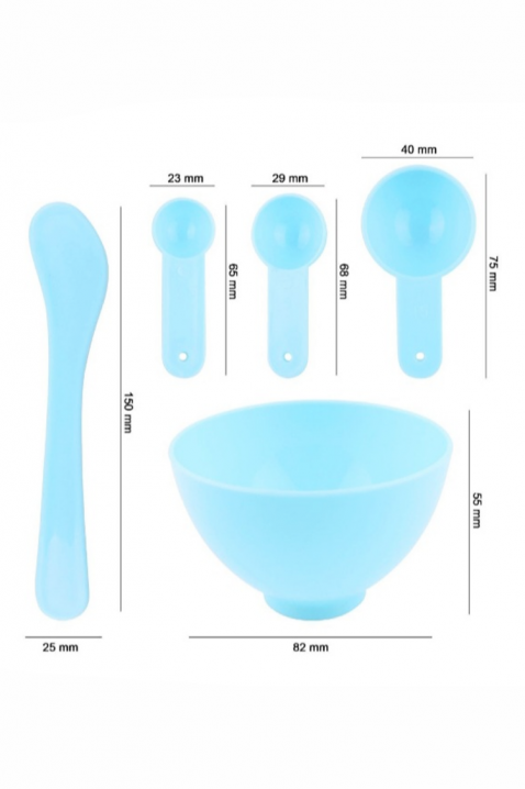 Set za pripremu maski za lice DELVISA BLUE, Boja: plava, IVET.RS - Nova Kolekcija