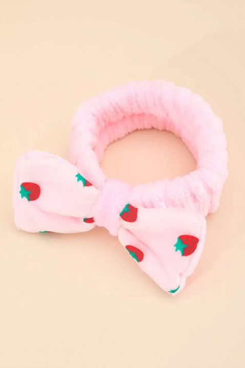 Kozmetička traka za kosu sa dekorativnom mašnom MAGLERIA PINK, Boja: roze, IVET.RS - Nova Kolekcija