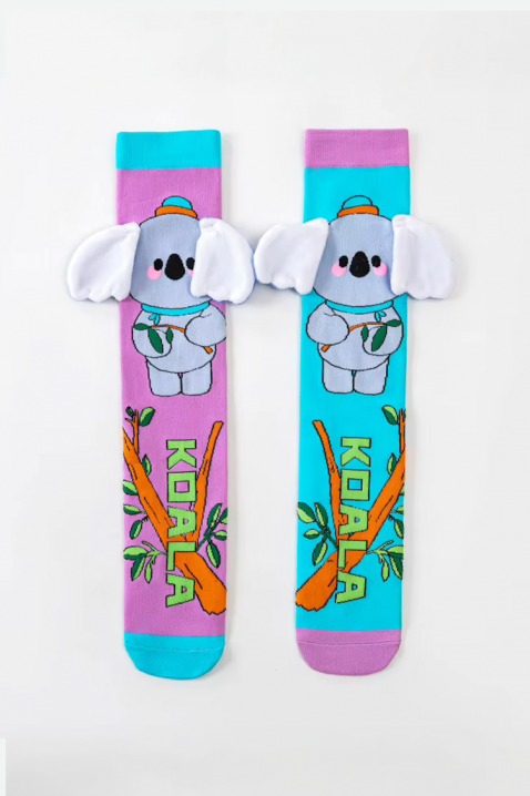 Dečije dokolenice sa 3D printom koale i mekanim ušima HAPPY KOALA, Boja: višebojna, IVET.RS - Nova Kolekcija